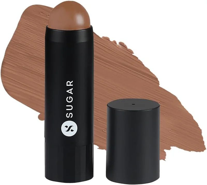 شوجر كوزماتيكس SUGAR Cosmetics Face Fwd Contour Stick - Matte Finish, Longlasting, Creamy & Blendable - 9gm - 01 Fawn First (Milk Chocolate Brown)